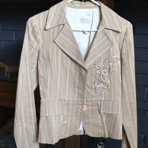 XOXO tailored, embroidered blazer